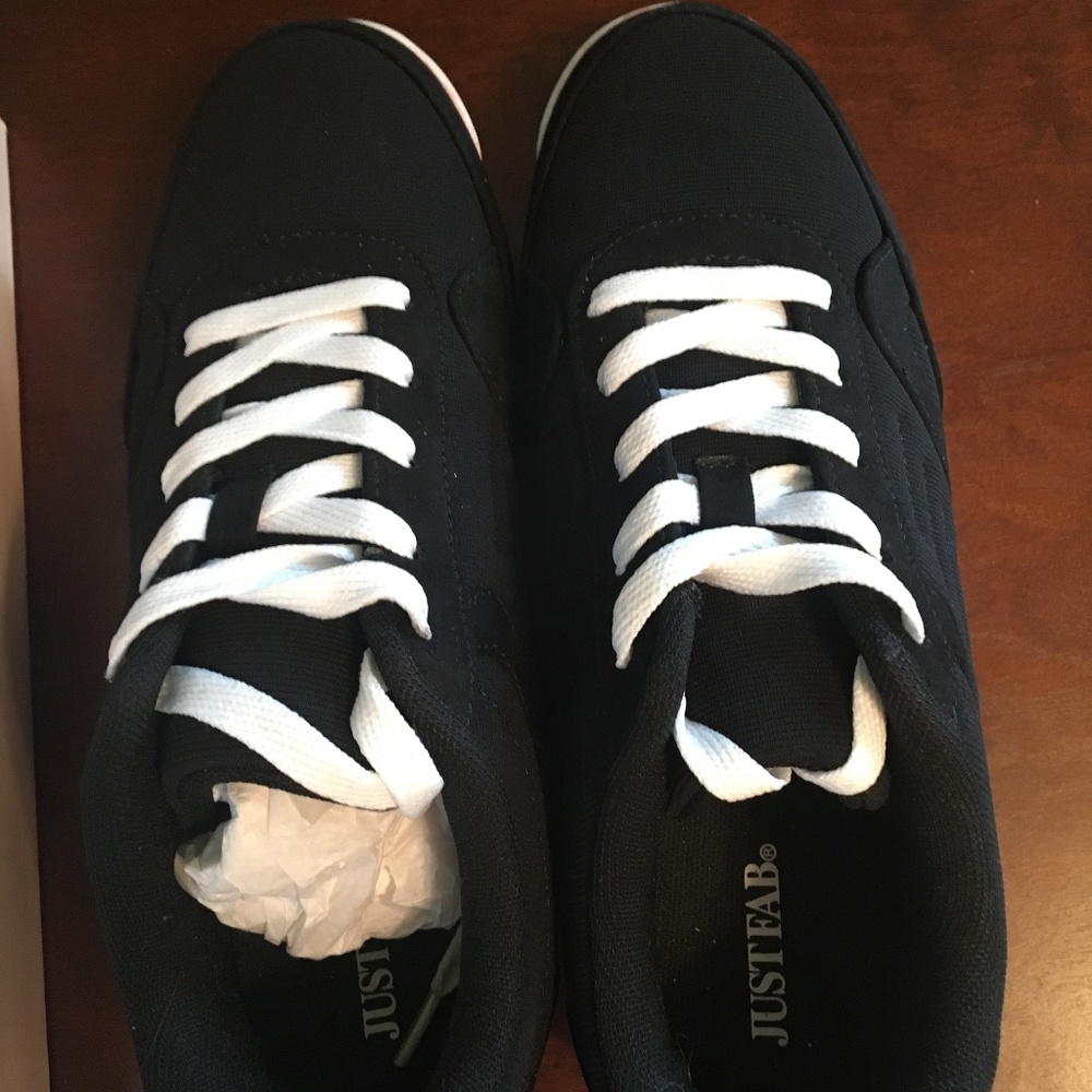 JustFab Black Ria Sneakers